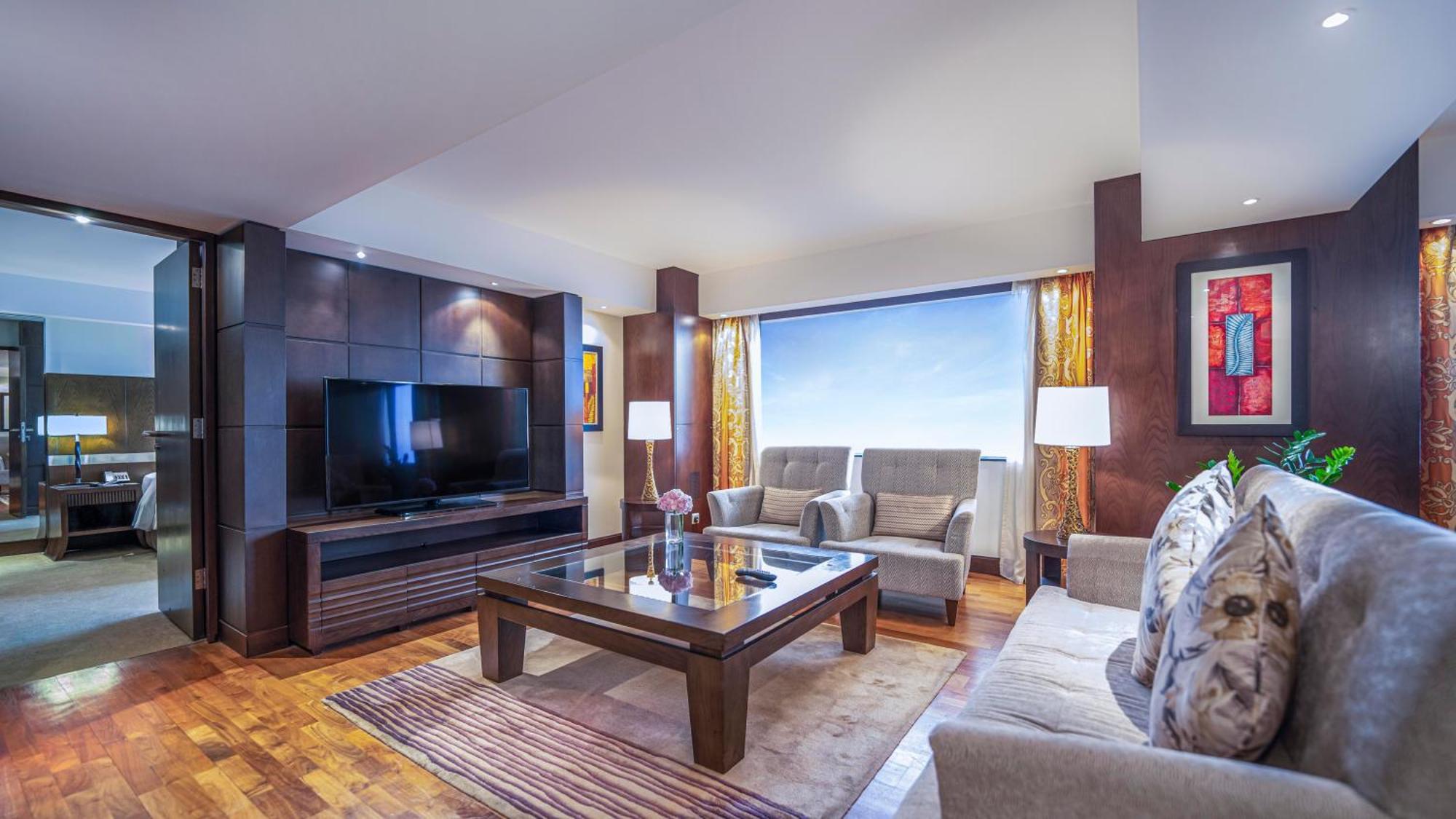 Hotel Hyatt Regency Dubai - Corniche Esterno foto Living room